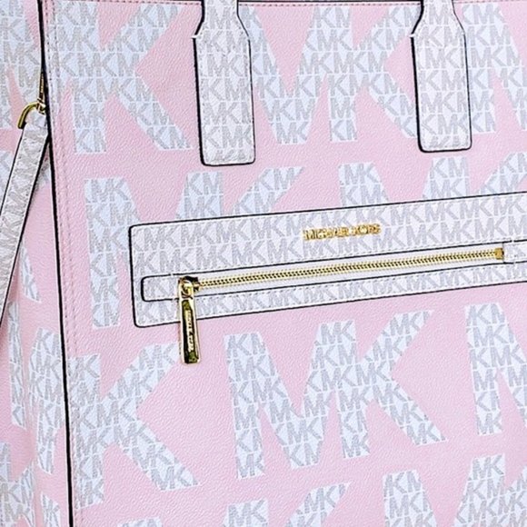 SOLD NWT MICHAEL KORS Kenly LG Signature Logo Tote Bag - Picture 6 of 11